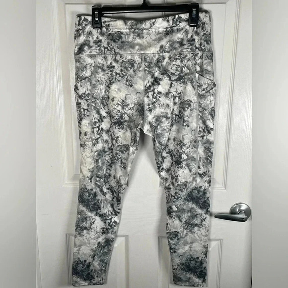 SO Gray/ White Marble Leggings Women's XL - Picture 6 of 7